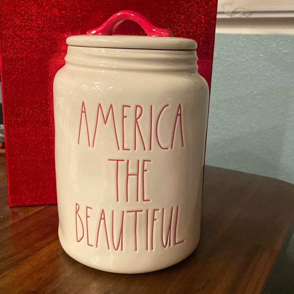 Rae Dunn canister - America the Beautiful